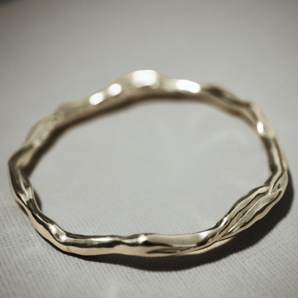 Tendril Twist Bangle - Designed and Made By Hand in Aotearoa.