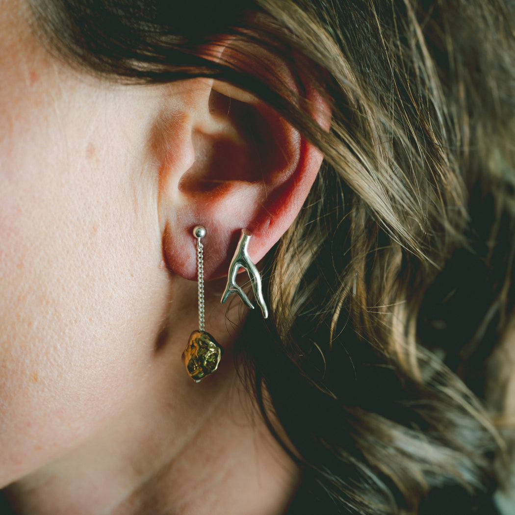 Stalk Earrings - Designed and Made by Hand in Aotearoa.