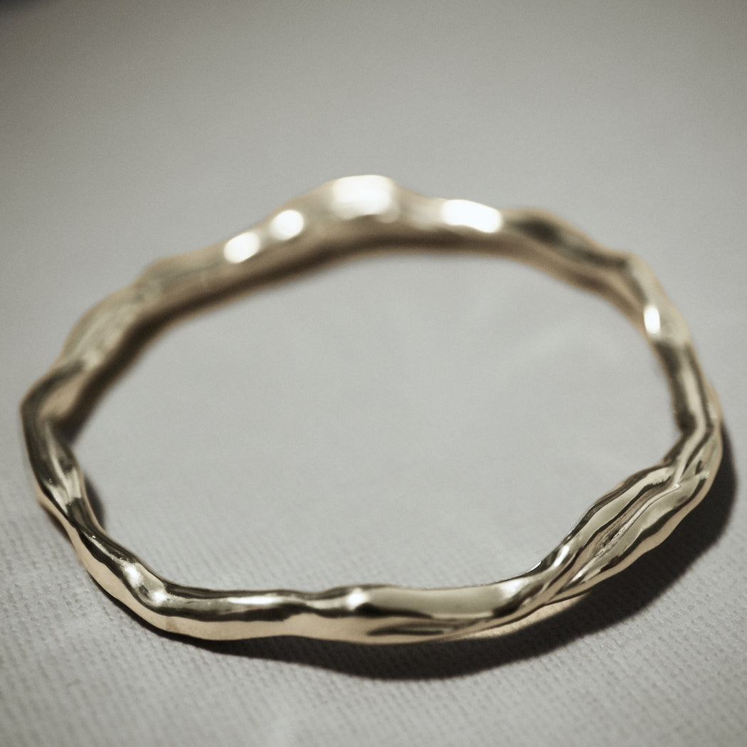 Tendrils Twist Bangle - Designed and Made By Hand in Aotearoa.