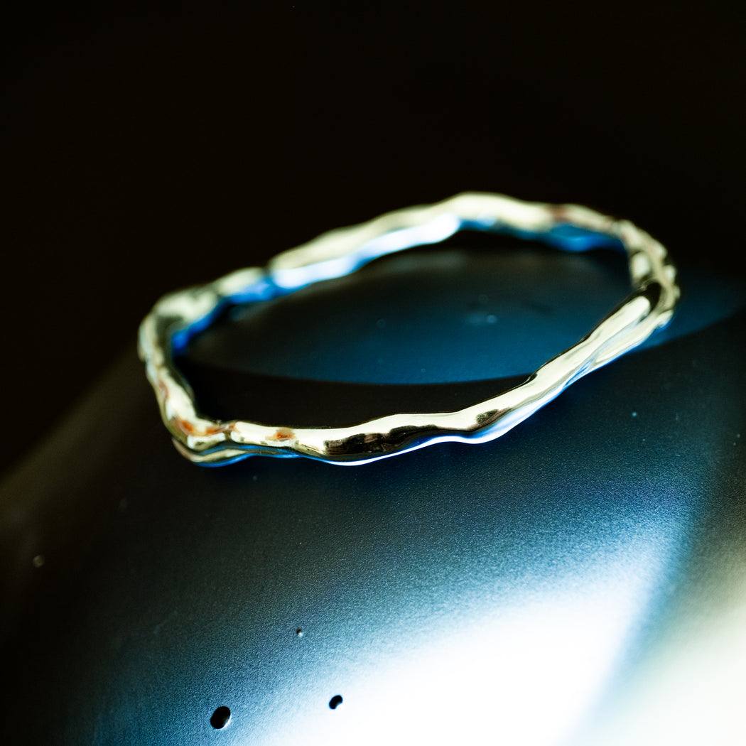 Tendrils Twist Bangle - Designed and Made By Hand in Aotearoa.