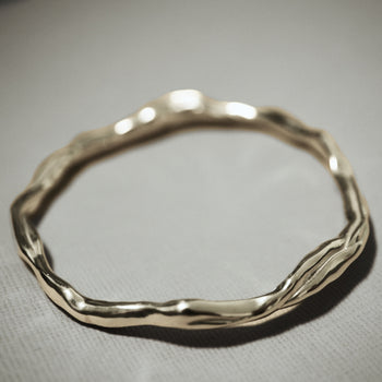 Tendril Twist Bangle - Designed and Made By Hand in Aotearoa.